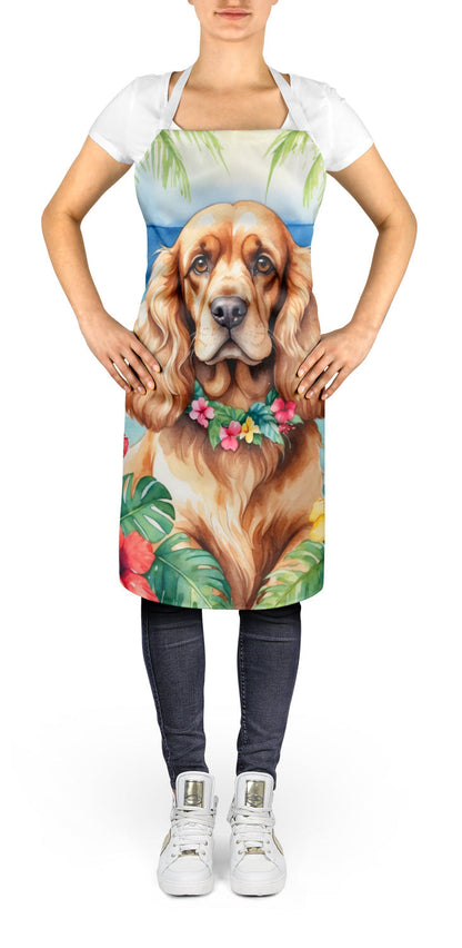 Cocker Spaniel Luau Apron - One Color / One Size - Home & Garden - Kitchen Dining & Bar - Table Decoration & Accessories