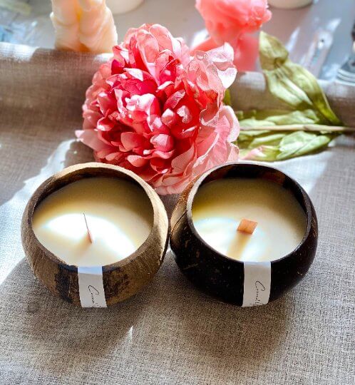 Coconut Shell Candle Sustainable Home Decor - Home & Garden - Home Decor - Candles & Holders