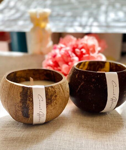 Coconut Shell Candle Sustainable Home Decor - Home & Garden - Home Decor - Candles & Holders