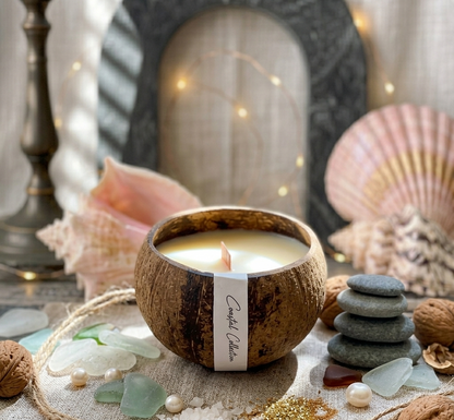 Coconut Shell Candle Sustainable Home Decor - Unscented - Home & Garden - Home Decor - Candles & Holders
