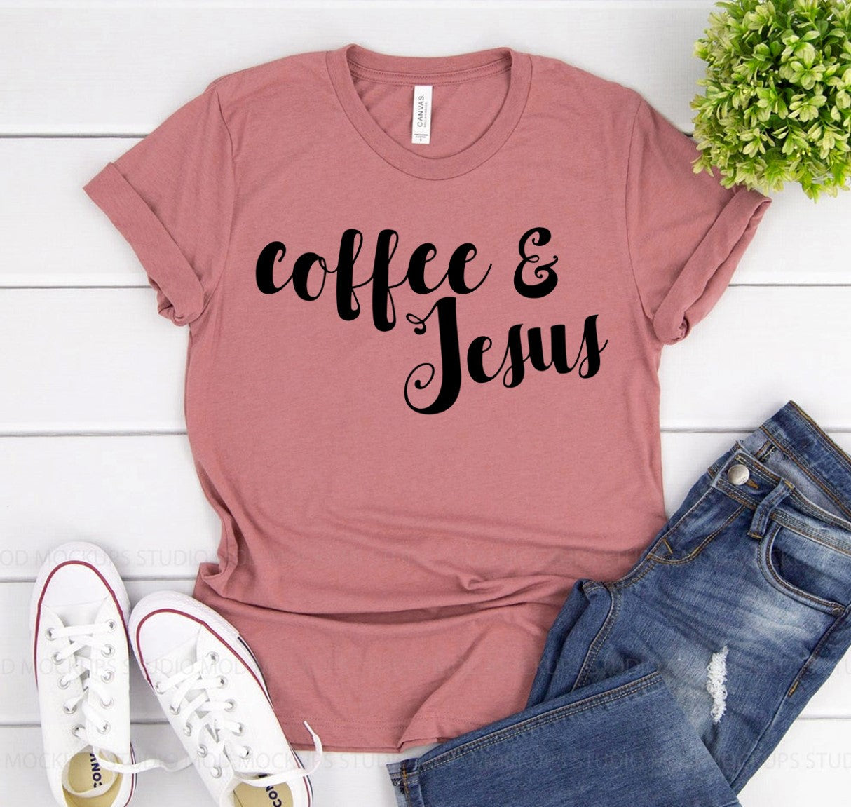 Coffee & Jesus T-Shirt - Women’s Fashion - Women’s Clothing - Tops & Tees - T-Shirts
