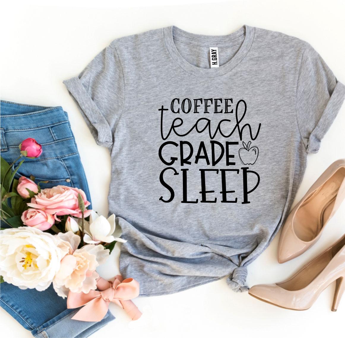 Coffee Teach Grade Sleep T-Shirt - Women’s Fashion - Women’s Clothing - Tops & Tees - T-Shirts