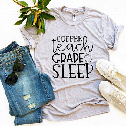 Coffee Teach Grade Sleep T-Shirt - Women’s Fashion - Women’s Clothing - Tops & Tees - T-Shirts