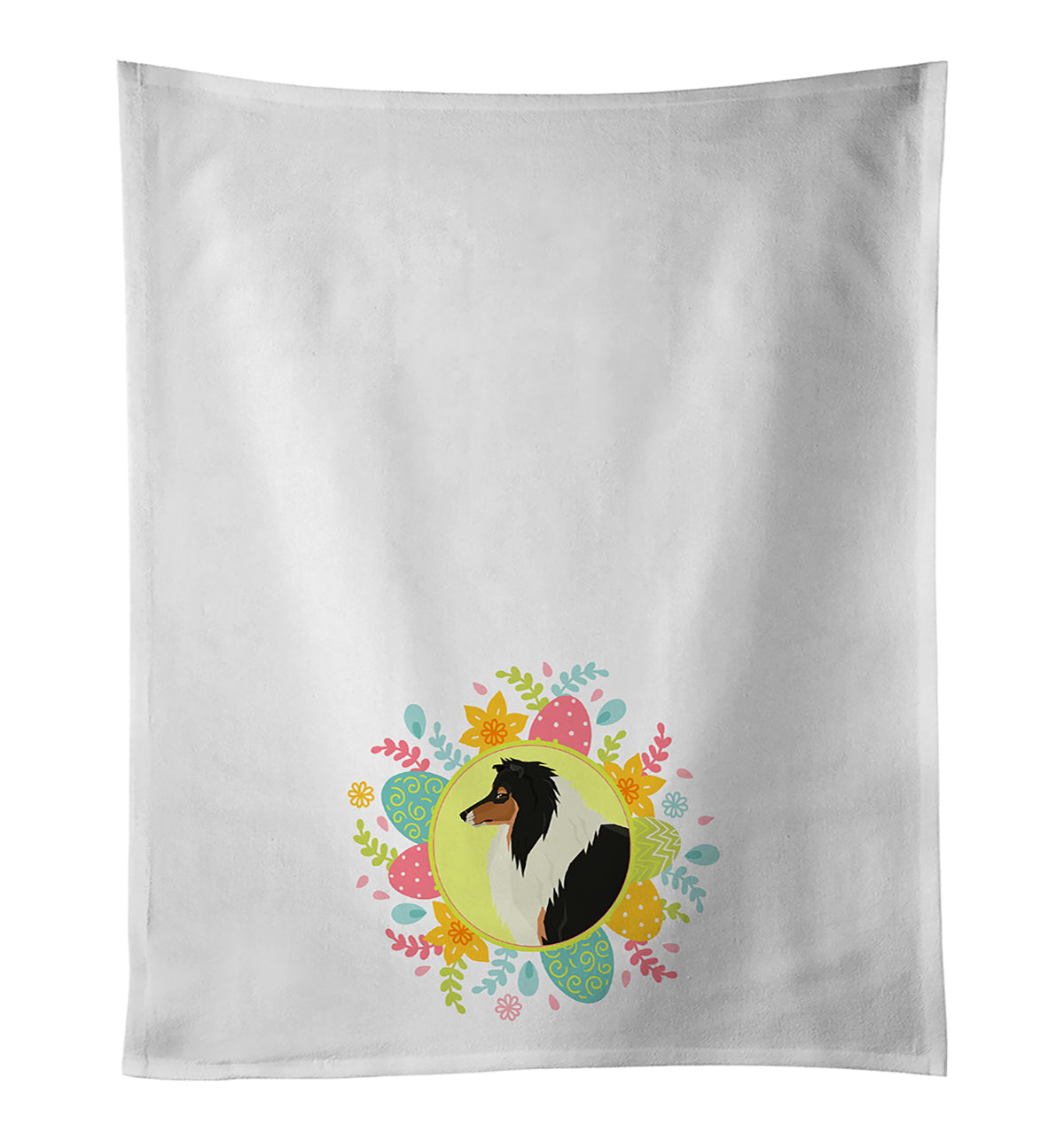 Collie Easter Kitchen Towel Set of 2 - One Color / One Size - Home & Garden - Home Textile - Towels