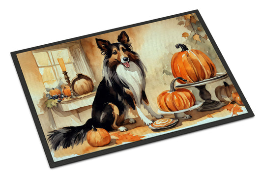 Collie Fall Kitchen Pumpkins Doormat - One Color / One Size - Home & Garden - Home Textile - Carpets & Rugs