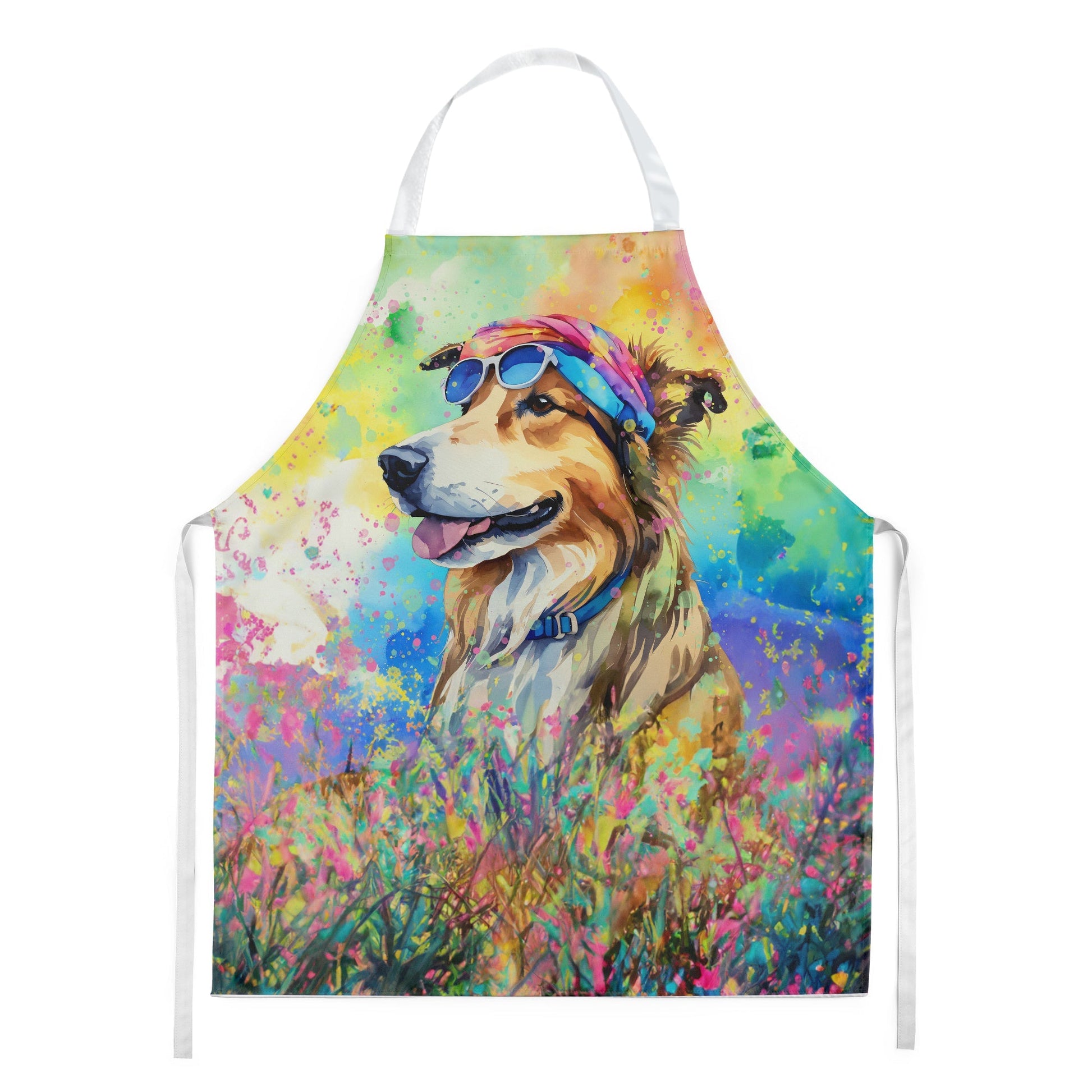 Collie Hippie Dawg Apron - One Color / One Size - Home & Garden - Kitchen Dining & Bar - Table Decoration & Accessories