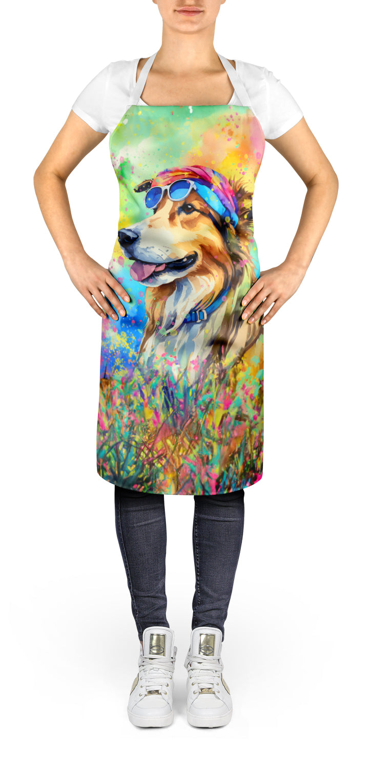 Collie Hippie Dawg Apron - One Color / One Size - Home & Garden - Kitchen Dining & Bar - Table Decoration & Accessories