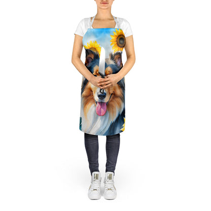 Collie in Sunflowers Apron - One Color / One Size - Home & Garden - Kitchen Dining & Bar - Table Decoration &