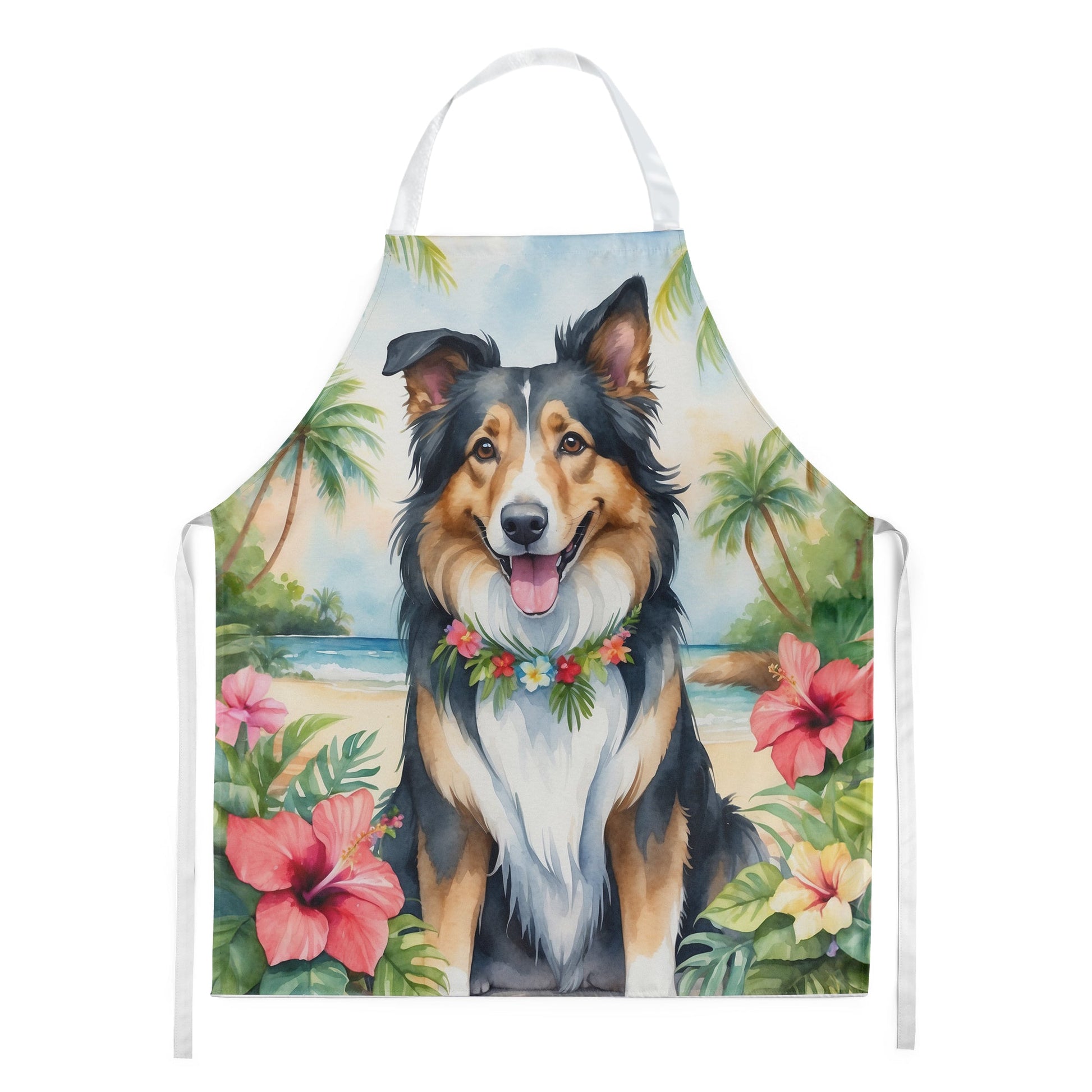 Collie Luau Apron - One Color / One Size - Home & Garden - Kitchen Dining & Bar - Table Decoration & Accessories