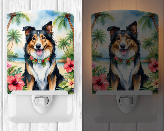 Collie Luau Ceramic Night Light - One Color / One Size - Home & Garden - Home Improvement - Lights & Lighting - Night