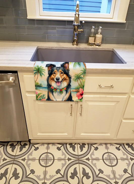 Collie Luau Kitchen Towel - One Color / One Size - Home & Garden - Home Textile - Towels
