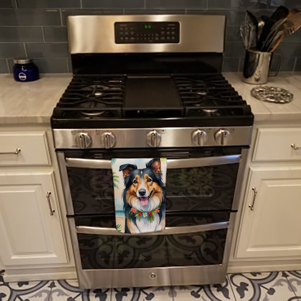 Collie Luau Kitchen Towel - One Color / One Size - Home & Garden - Home Textile - Towels