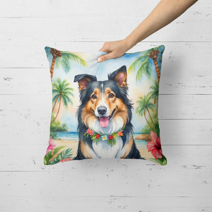 Collie Luau Throw Pillow - One Color / One Size - Home & Garden - Home Textile - Pillows