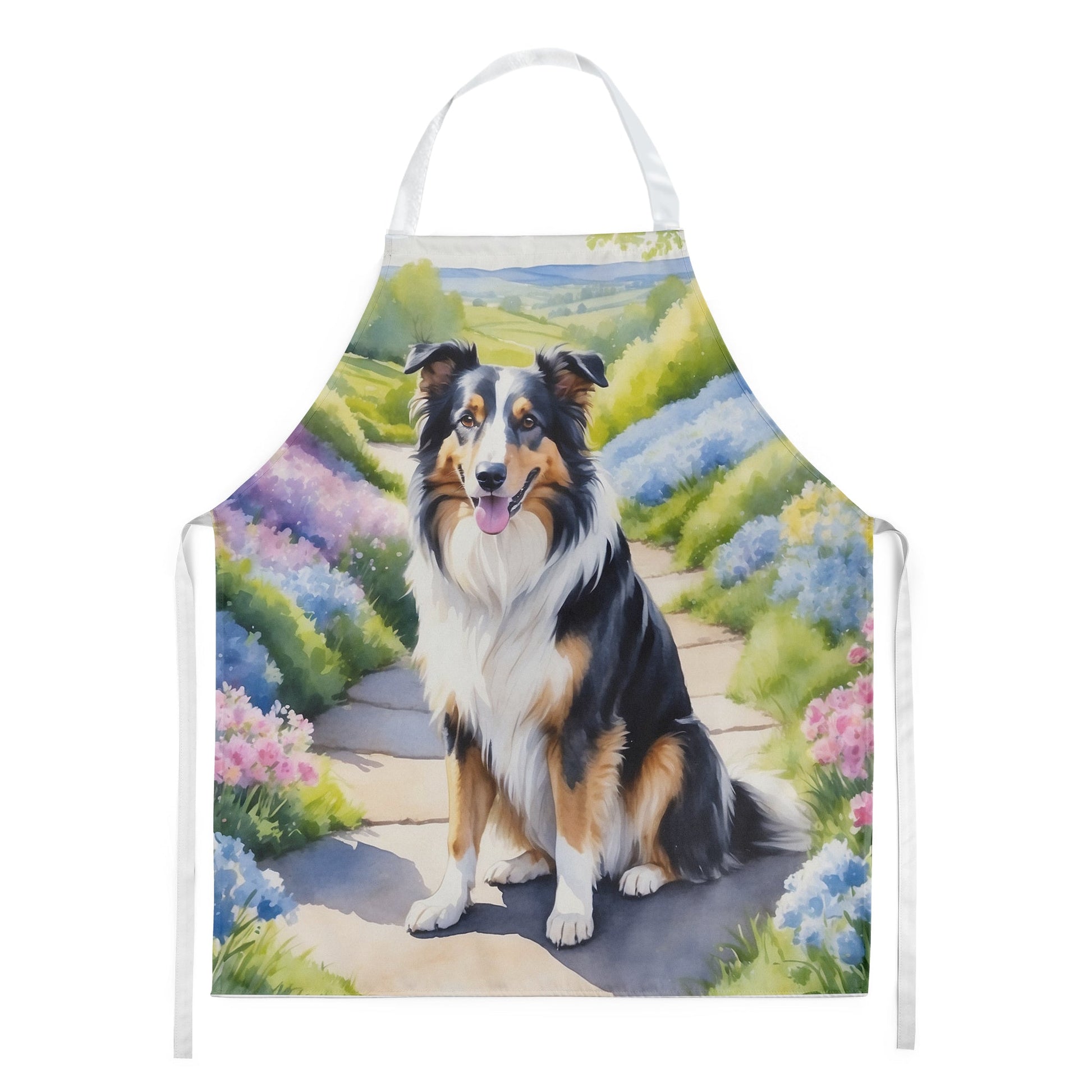 Collie Spring Path Apron - One Color / One Size - Home & Garden - Kitchen Dining & Bar - Table Decoration & Accessories
