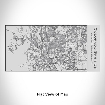 Colorado Springs - Colorado Map Insulated Bottle in Matte Black - Drinkware