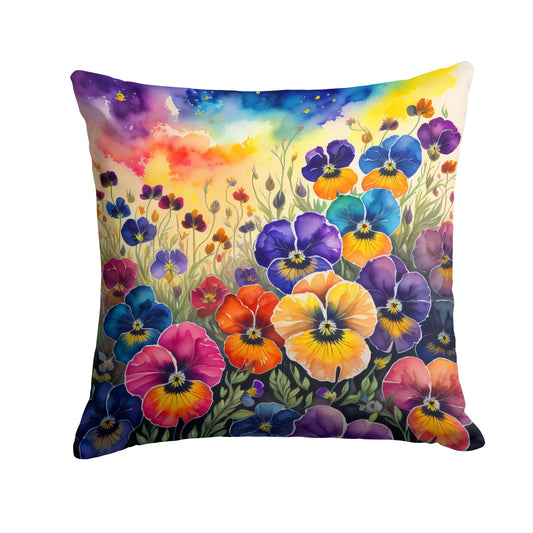 Colorful Pansies Throw Pillow - One Color / One Size - Home & Garden - Home Textile - Pillows