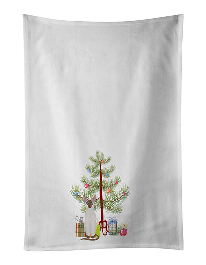 Colorpoint Shorthair Cat Christmas Kitchen Towel Set of 2 - One Color / One Size - Home & Garden - Home Textile - Towels