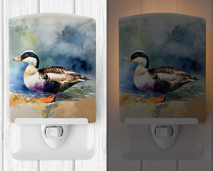 Common Eider Duck Ceramic Night Light - One Color / One Size - Home & Garden - Home Improvement - Lights & Lighting