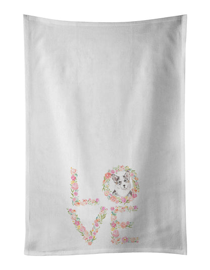 Corgi #10 LOVE Kitchen Towel Set of 2 - One Color / One Size - Home & Garden - Home Textile - Towels