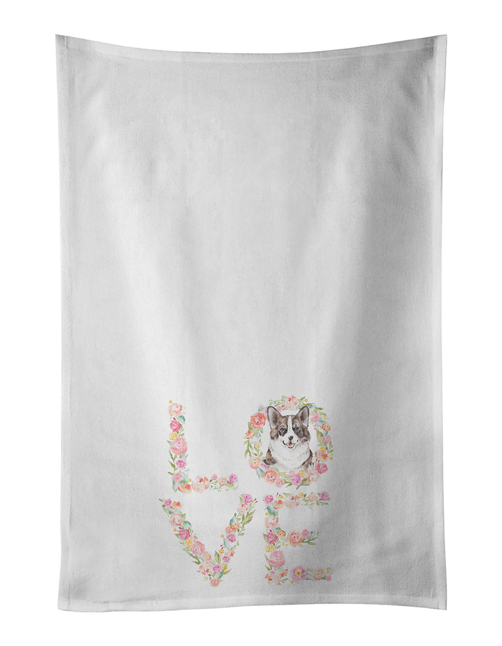 Corgi #12 LOVE Kitchen Towel Set of 2 - One Color / One Size - Home & Garden - Home Textile - Towels