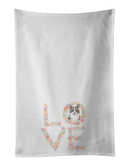 Corgi #12 LOVE Kitchen Towel Set of 2 - One Color / One Size - Home & Garden - Home Textile - Towels
