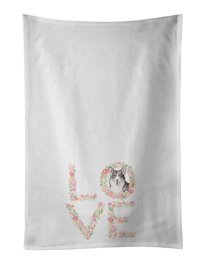 Corgi #6 LOVE Kitchen Towel Set of 2 - One Color / One Size - Home & Garden - Home Textile - Towels