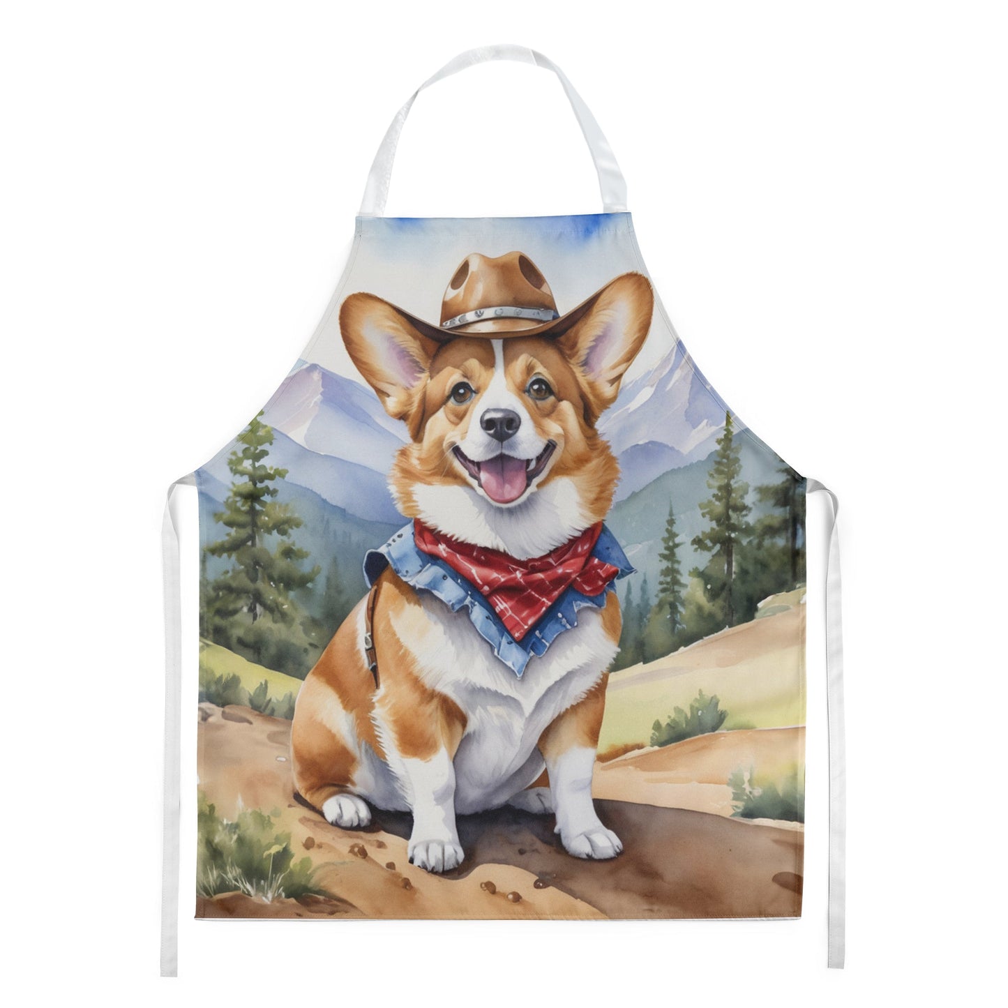 Corgi Cowboy Welcome Apron - One Color / One Size - Home & Garden - Kitchen Dining & Bar - Table Decoration &