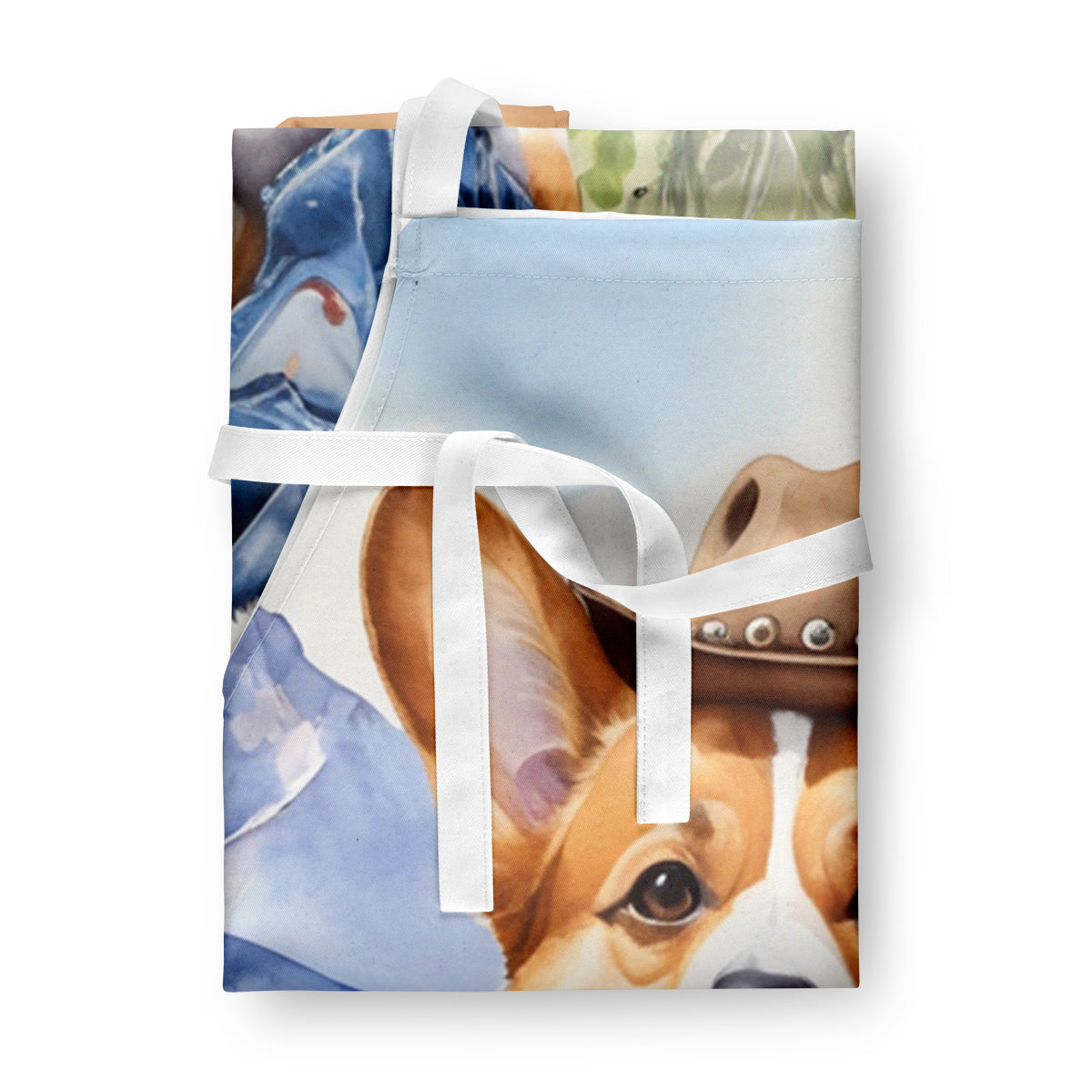 Corgi Cowboy Welcome Apron - One Color / One Size - Home & Garden - Kitchen Dining & Bar - Table Decoration &