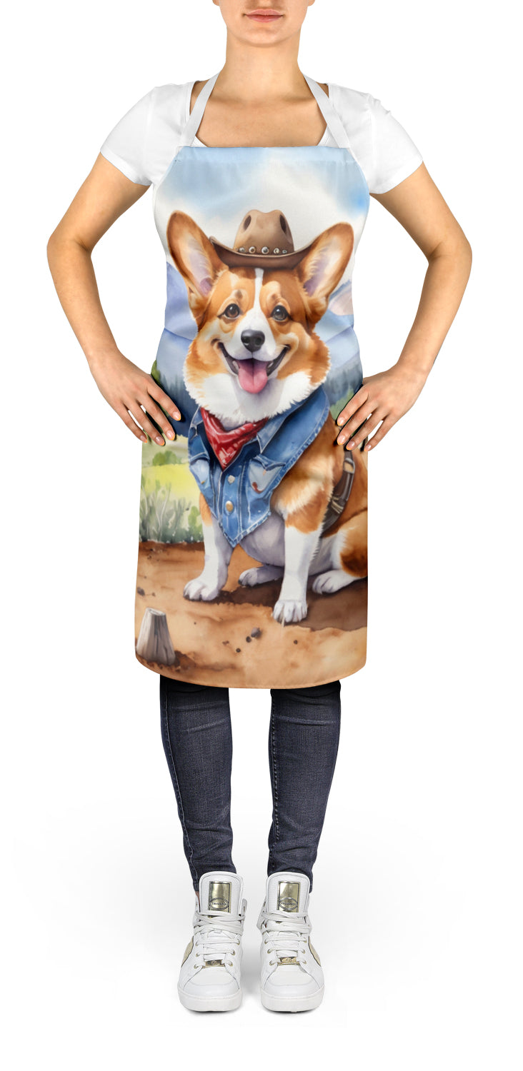 Corgi Cowboy Welcome Apron - One Color / One Size - Home & Garden - Kitchen Dining & Bar - Table Decoration &