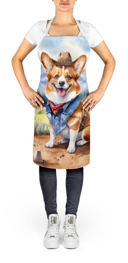 Corgi Cowboy Welcome Apron - One Color / One Size - Home & Garden - Kitchen Dining & Bar - Table Decoration &