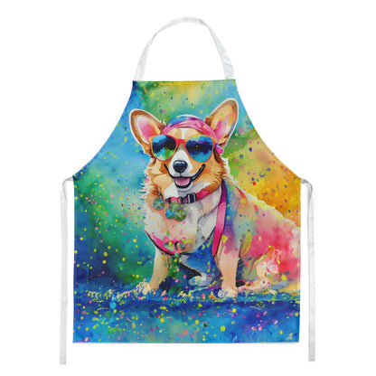 Corgi Hippie Dawg Apron - One Color / One Size - Home & Garden - Kitchen Dining & Bar - Table Decoration & Accessories