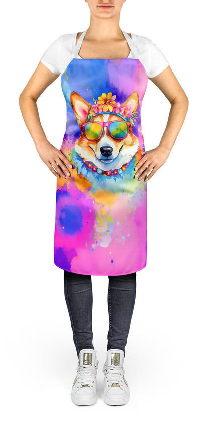 Corgi Hippie Dawg Apron - One Color / One Size - Home & Garden - Kitchen Dining & Bar - Table Decoration & Accessories
