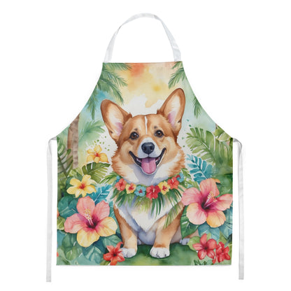 Corgi Luau Apron - One Color / One Size - Home & Garden - Kitchen Dining & Bar - Table Decoration & Accessories