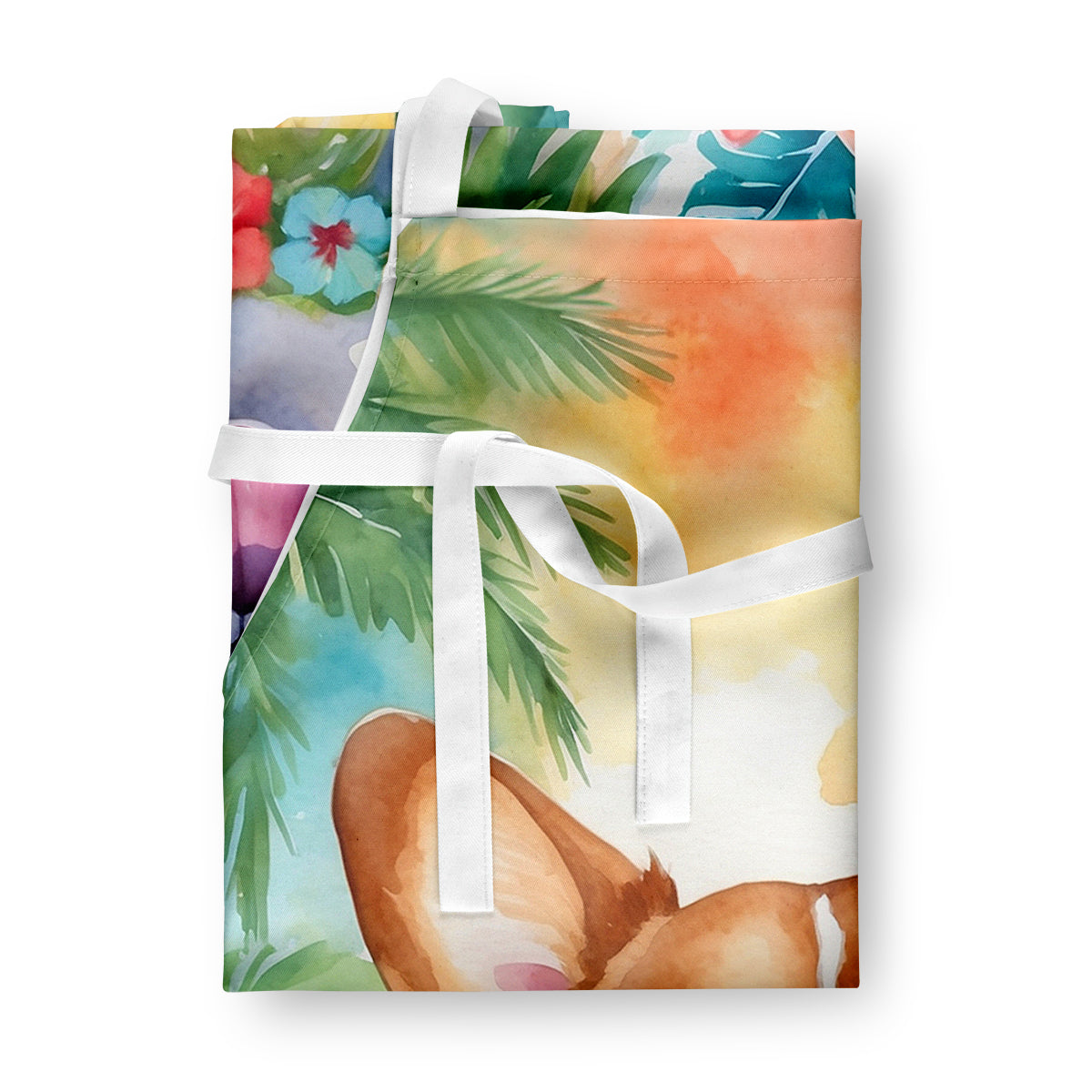 Corgi Luau Apron - One Color / One Size - Home & Garden - Kitchen Dining & Bar - Table Decoration & Accessories