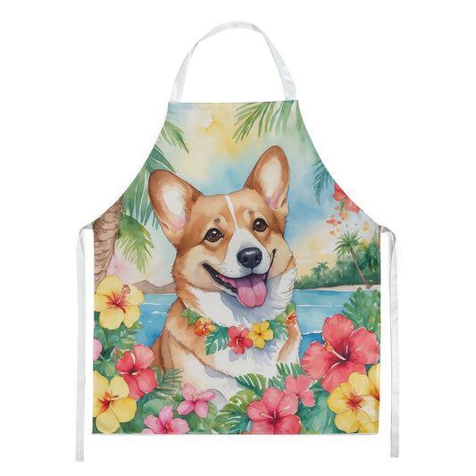 Corgi Luau Apron - One Color / One Size - Home & Garden - Kitchen Dining & Bar - Table Decoration & Accessories