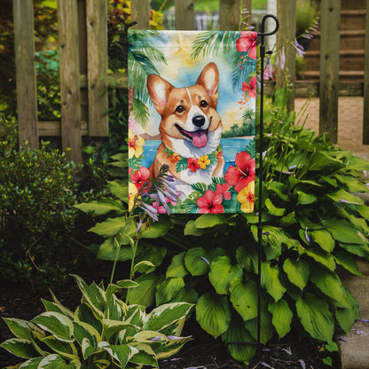 Corgi Luau Garden Flag - One Color / One Size - Home & Garden - Home Decor - Flags Banners & Accessories