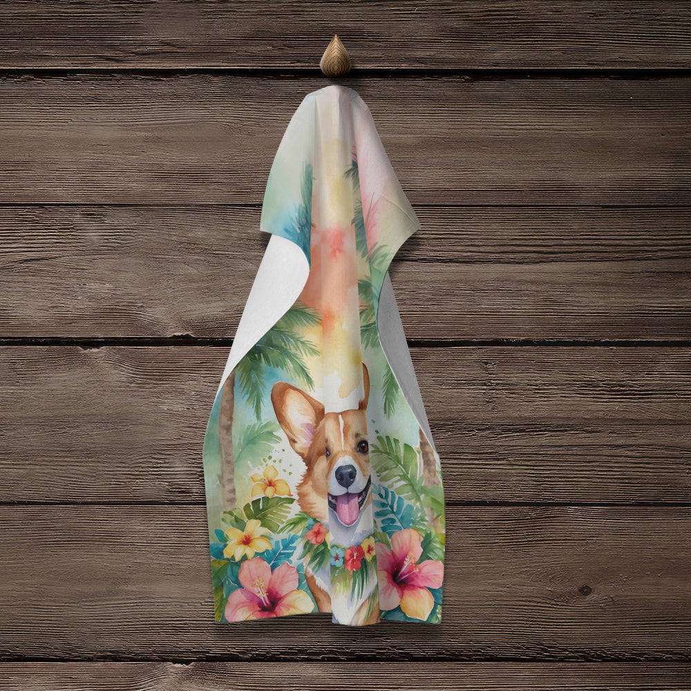 Corgi Luau Kitchen Towel - One Color / One Size - Home & Garden - Home Textile - Towels