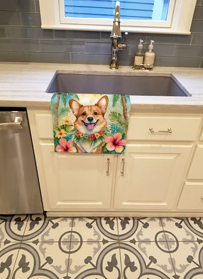 Corgi Luau Kitchen Towel - One Color / One Size - Home & Garden - Home Textile - Towels