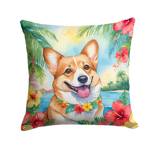 Corgi Luau Throw Pillow - One Color / One Size - Home & Garden - Home Textile - Pillows