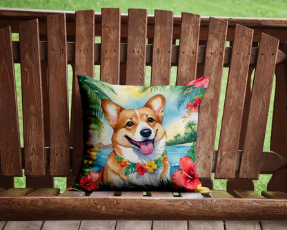 Corgi Luau Throw Pillow - One Color / One Size - Home & Garden - Home Textile - Pillows