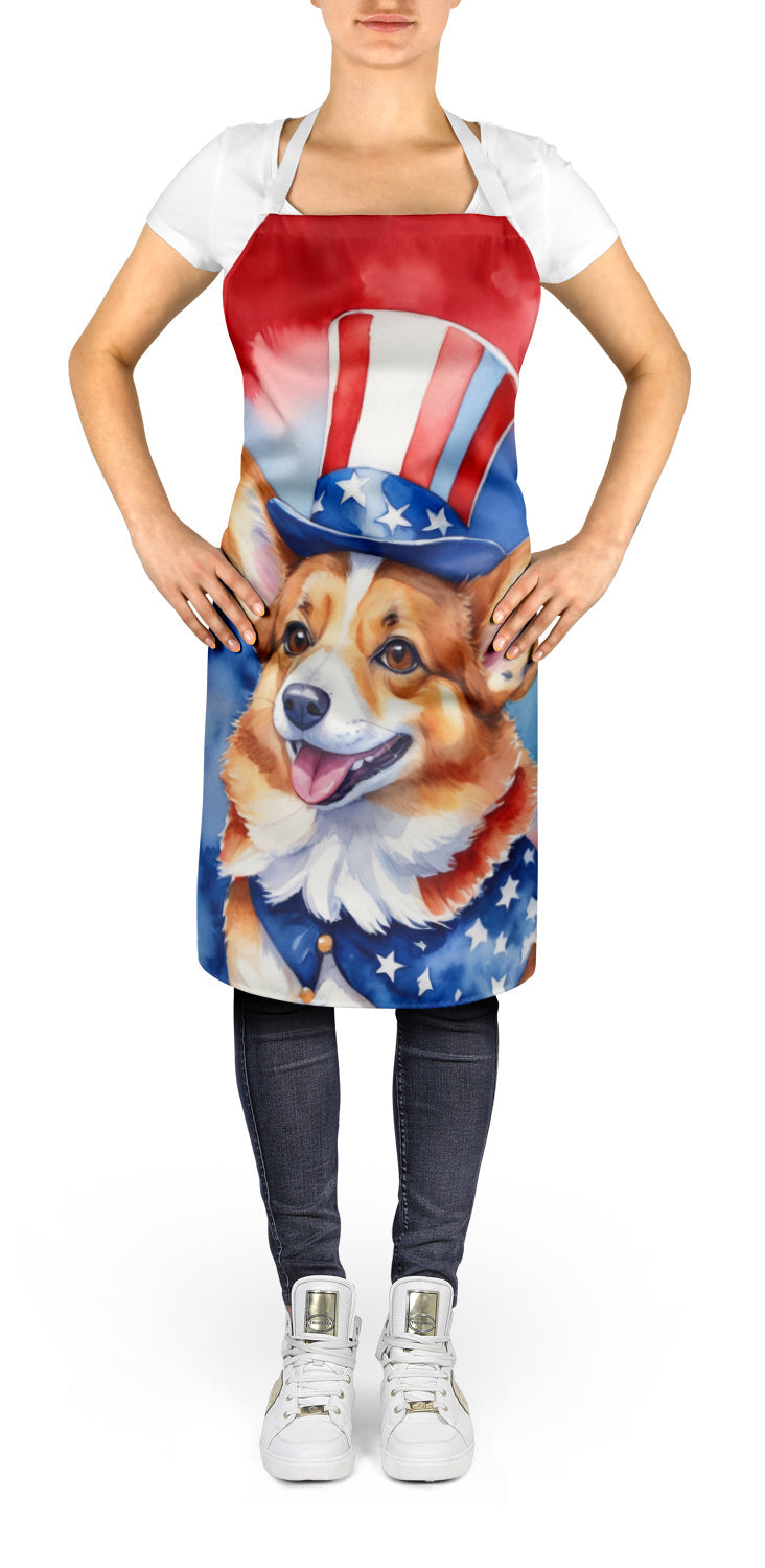 Corgi Patriotic American Apron - One Color / One Size - Home & Garden - Kitchen Dining & Bar - Table Decoration &