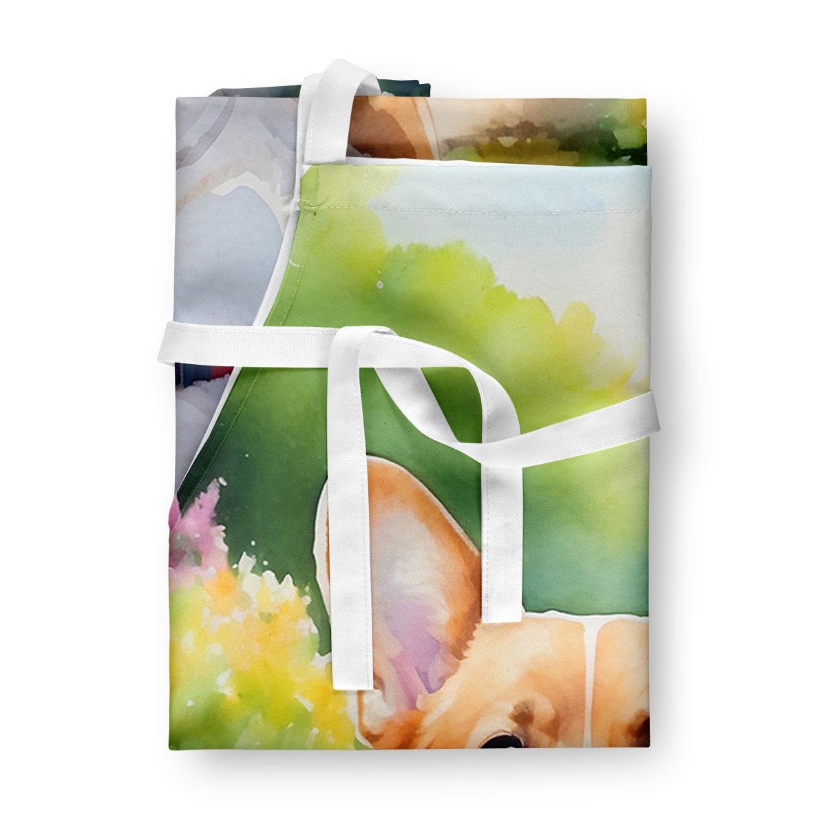 Corgi Spring Path Apron - One Color / One Size - Home & Garden - Kitchen Dining & Bar - Table Decoration & Accessories