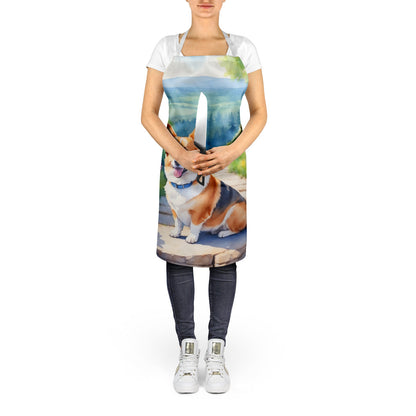 Corgi Spring Path Apron - One Color / One Size - Home & Garden - Kitchen Dining & Bar - Table Decoration & Accessories