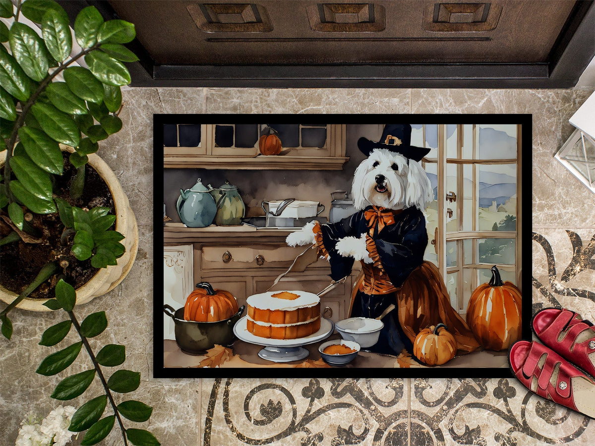 Coton De Tulear Fall Kitchen Pumpkins Doormat - One Color / One Size - Home & Garden - Home Textile - Carpets & Rugs