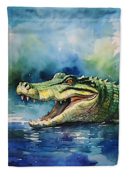 Crocodile Garden Flag - One Color / One Size - Home & Garden - Home Decor - Flags Banners & Accessories