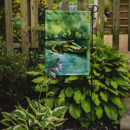 Crocodile Garden Flag - One Color / One Size - Home & Garden - Home Decor - Flags Banners & Accessories