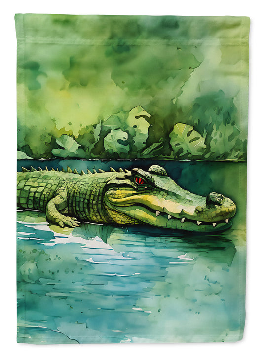 Crocodile Garden Flag - One Color / One Size - Home & Garden - Home Decor - Flags Banners & Accessories