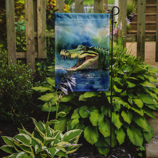 Crocodile Garden Flag - One Color / One Size - Home & Garden - Home Decor - Flags Banners & Accessories