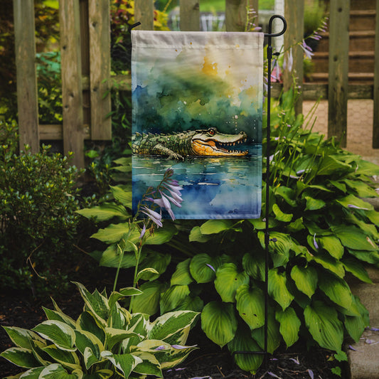 Crocodile Garden Flag - One Color / One Size - Home & Garden - Home Decor - Flags Banners & Accessories