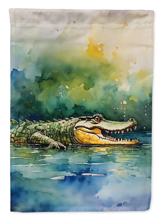 Crocodile Garden Flag - One Color / One Size - Home & Garden - Home Decor - Flags Banners & Accessories